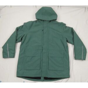 Lands End Squall Waterproof Insulated Hooded Full Zip Snap Parka Coat Jacket XL